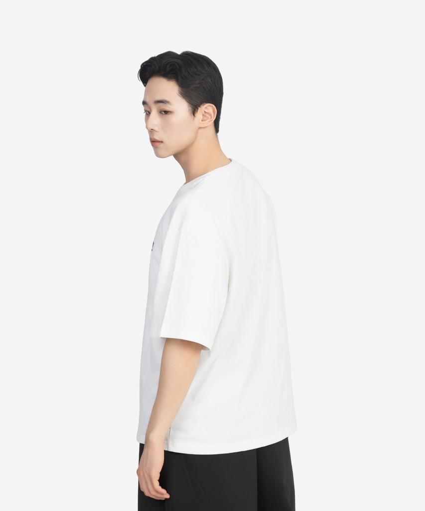 Beokeuldaun [2 Pack] Simple Oversized Bd - Logo Printed Standard T-Shirt