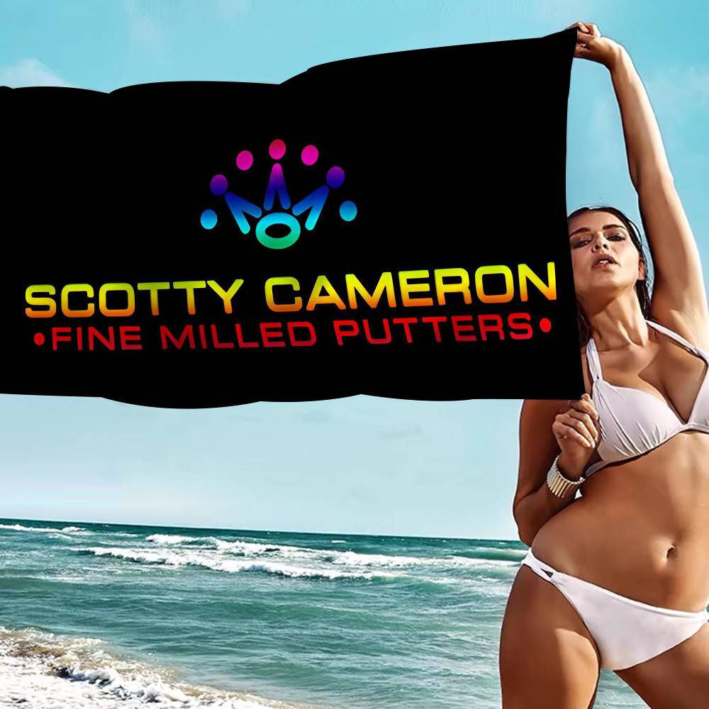 Asciugamano da Spiaggia Golf S-SCOTTY C-CAMERONS Asciugamani da Bagno Colorati per Ragazza Microfibra Asciugatura Rapida Personalizzato Senza Sabbia Spiaggia Yoga Spa Palestra Piscina