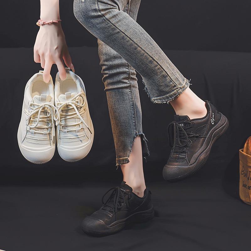 Summer new canvas shoes female students in breathable casual shoes street white shoes