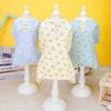 Soft Cotton Dog Jumpsuits Pet Dog Four Legged Clothes Spring Puppy Rompers Floral Cat Pajamas Pet Kitten Jumpsuits Dog Costumes