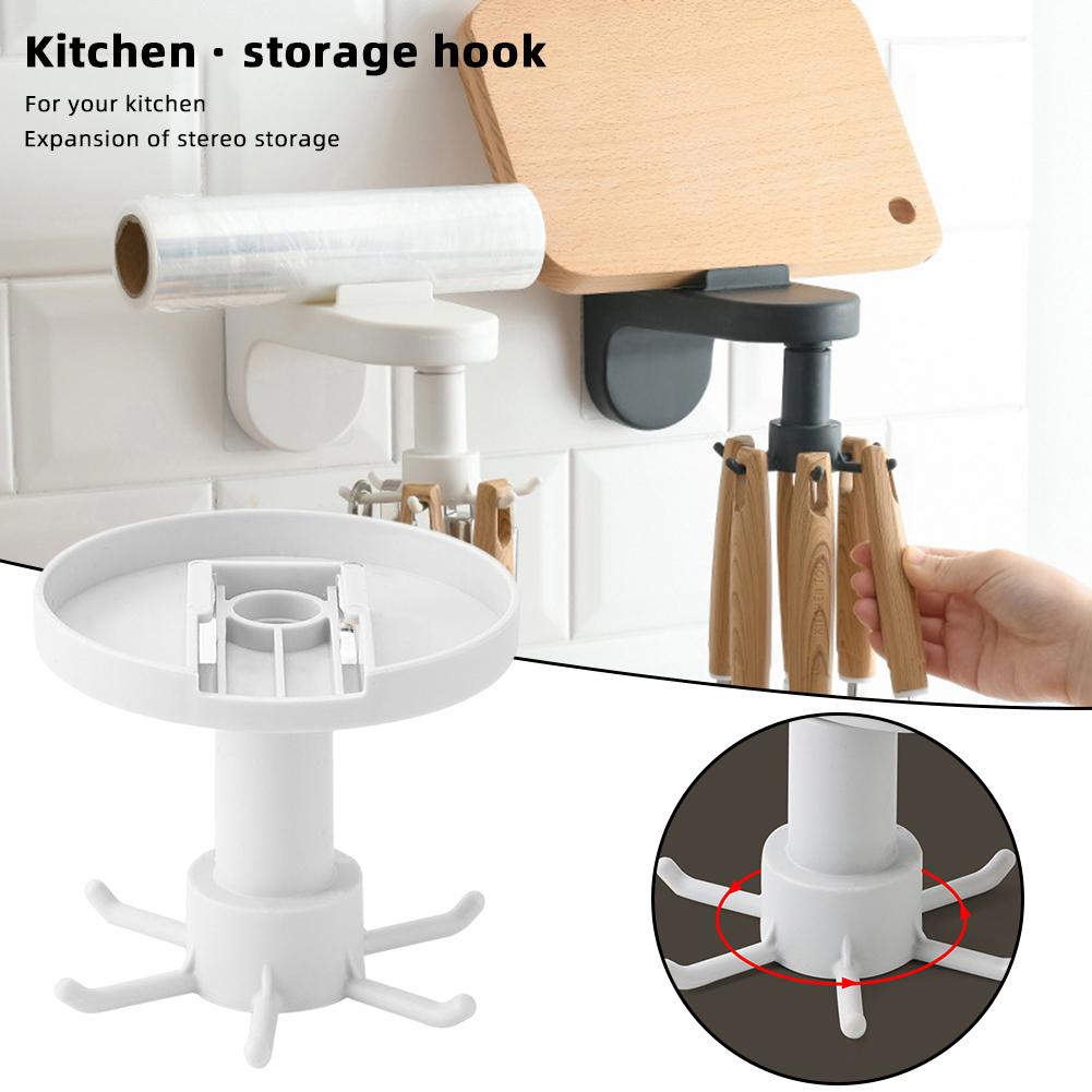 Kitchen Swivels Holder 360° Rotating Kitchen Utensil Hook For Soup Spoons