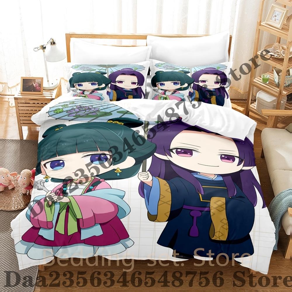 Ensemble de literie Les Carnets de l'Apothicaire Simple Jumeau Complet Queen King Size Ensemble de lit Ensemble de housses de couette pour chambre à coucher Ensemble de draps Anime EU Single(135x200cm)