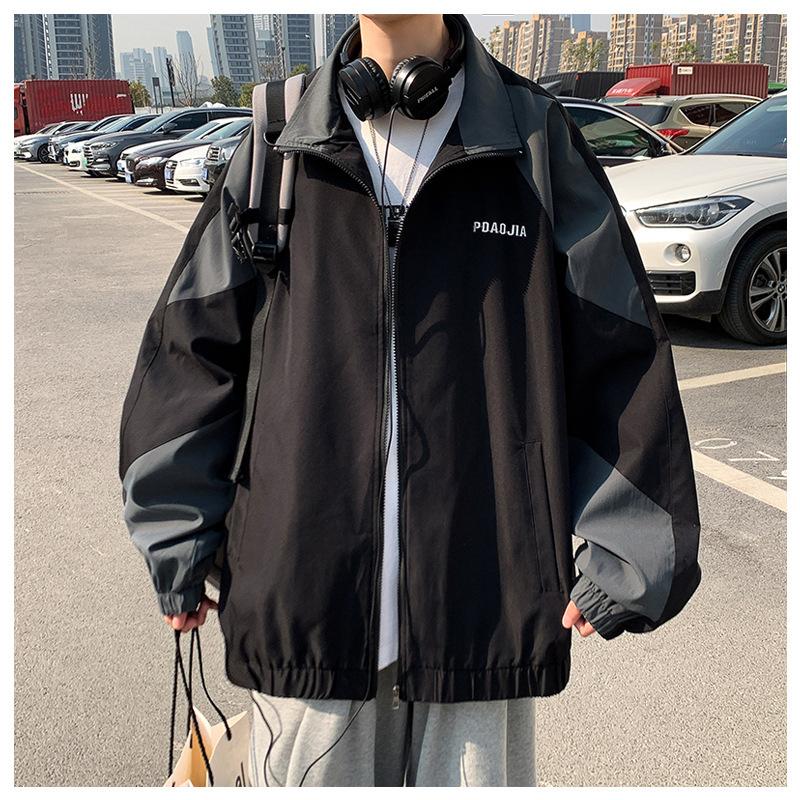 

Casual Jacket Loose-fitting Clothes S темно-синього кольору