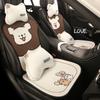 Cute Line Dog Breathable Summer Universal Car Seat Cover Cartoon Puppy Four Seasons Universal Seat Cushion
