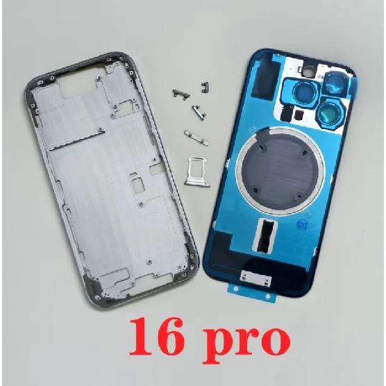 OEM For iPhone 16 Pro Max 16E Battery Back Cover Rear Middle Chassis Frame SIM Housing Case For IPhone 16 Plus 16 Pro