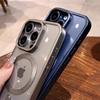 Matte Plating For Magsafe Magnetic Wireless Charge Case For iPhone 11 12 13 15 14 16 Pro Max Plus Soft Clear Shockproof Cover