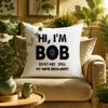1pc, BOB Printed Pillowcase, Zippered Linen Pillowcase, Suitable for Home, Office, and Car Decoration, Pillow Insert Not Included