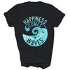Happiness Comes In Waves For Surfers Unisex Shirt Gift