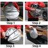 Car Windshield Sunshade Auto Interior Anti-sunburn Cloth Sticker For Toyota GR Corolla Yaris Aygo Prius Camry Auris Avensis Land