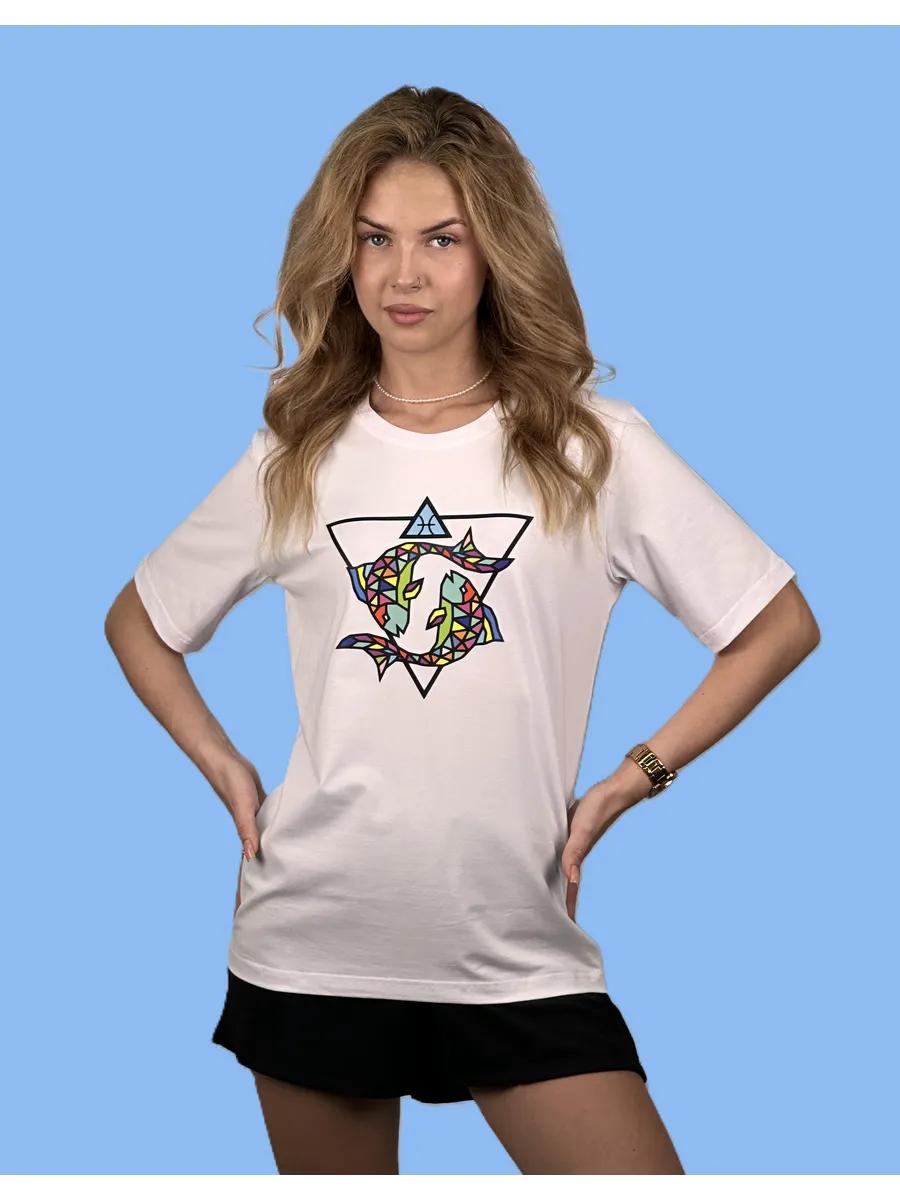 Pisces print T-shirt XL