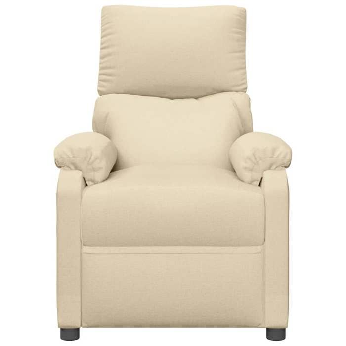 Exclusive House - Cream Fabric Electric Massage Armchair