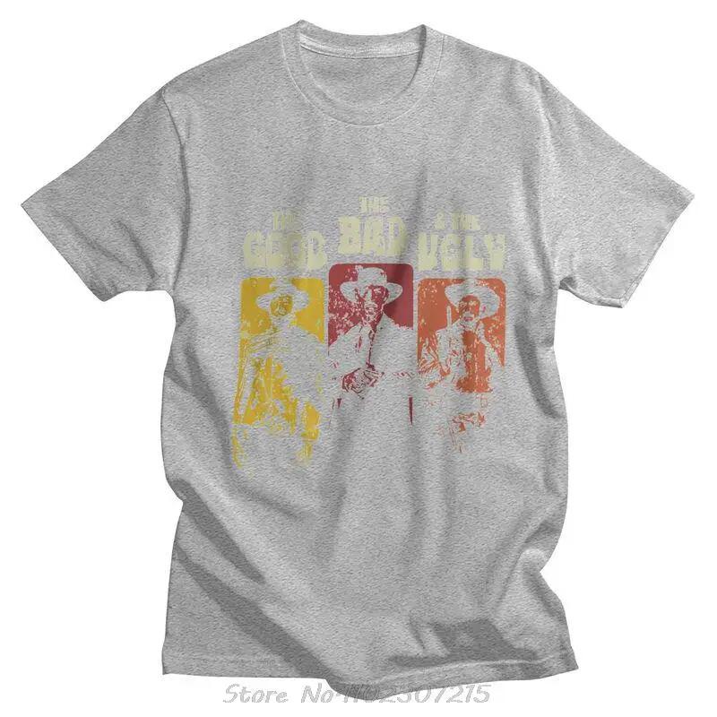 Hodný Zlý a Ošklivý Dámské Tričko Trička Clint Eastwood Trička Krátký Rukáv Il Buono Brutto Cattivo Tričko Dárek