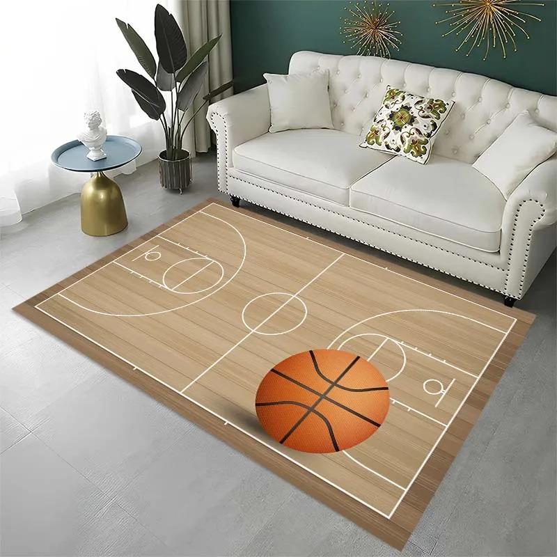 Basketball Pattern Floor Mats Door Decoration Home Living Room Floor Mats