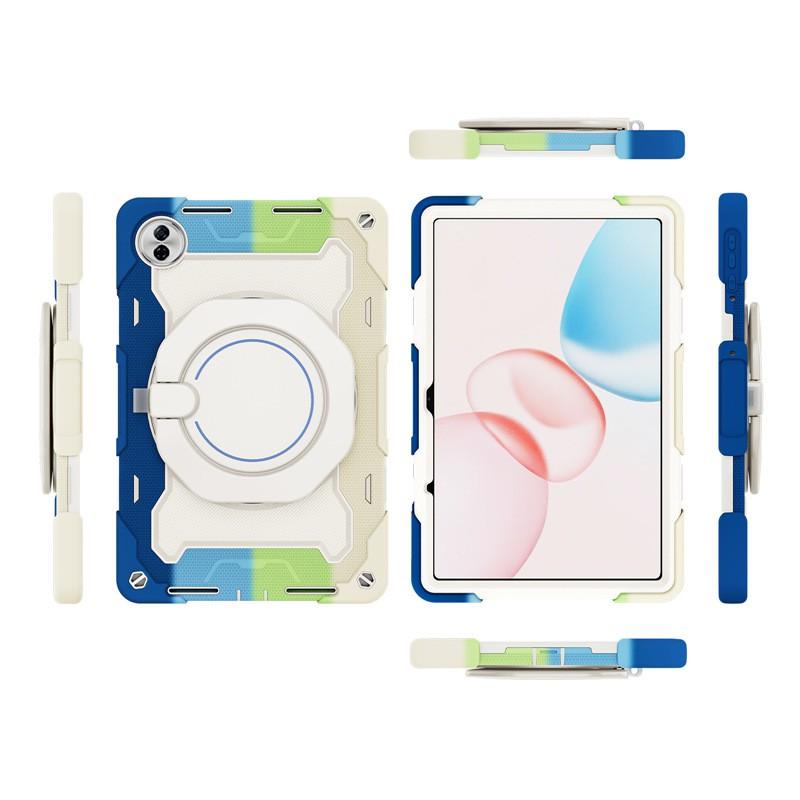 Honor Pad 10 12.1 Inch Tablet Case With Rotating Stand Shockproof Cover Silicone Includes Shoulder Strap Portable Design