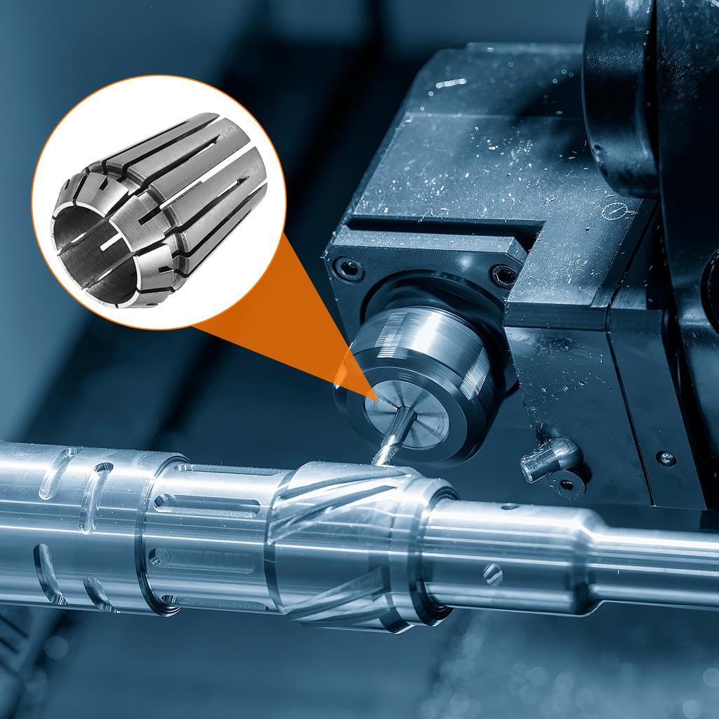 Mandrino Porta pinze a molla ER20 ER25 1mm-20mm Acciaio a molla 65Mn Pinze di precisione per fresatrice CNC, fresa, tornio