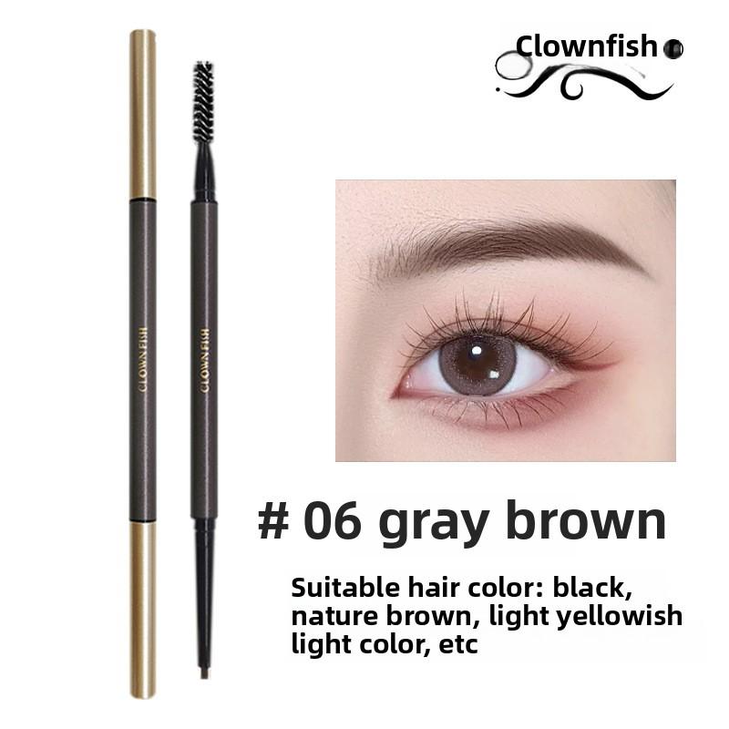 

Двухсторонний карандаш для бровей, очень тонкий, водостойкий, не выцветающий, устойчивый к поту, сверхтонкий карандаш для бровей 06#