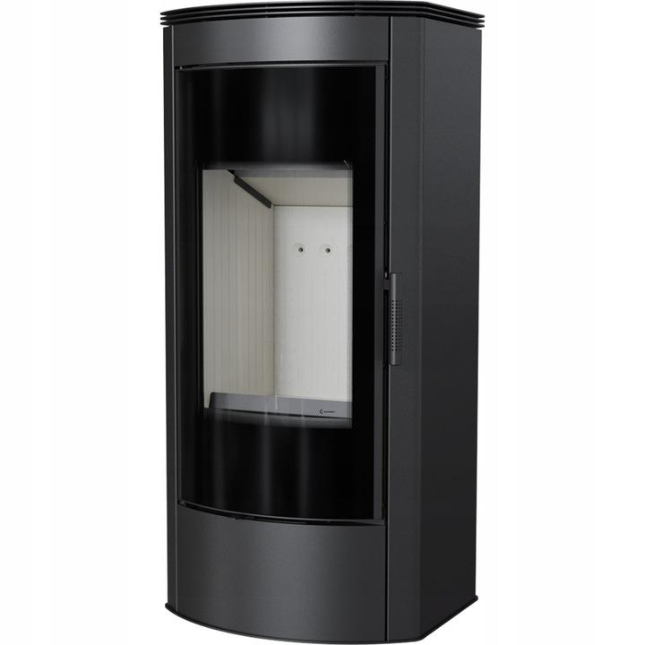 Wood Burning Steel Stove KRATKI TITAN Panorama Ø 150 11 kW Self Closing Door