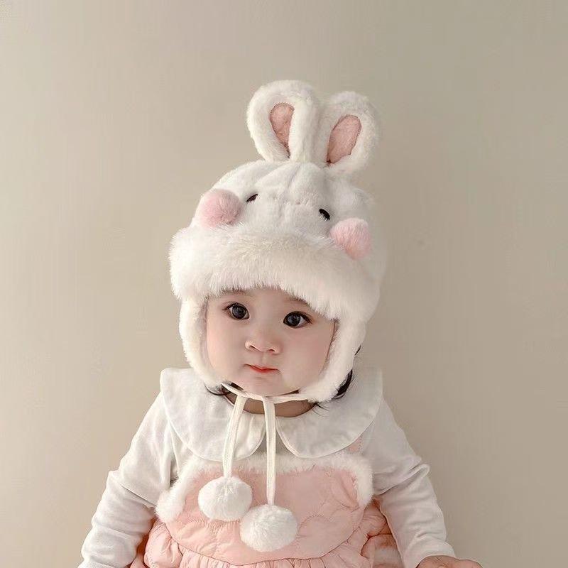 Adorable Rabbit Ears Baby Hat - Plush, Warm, and Perfect for Winter