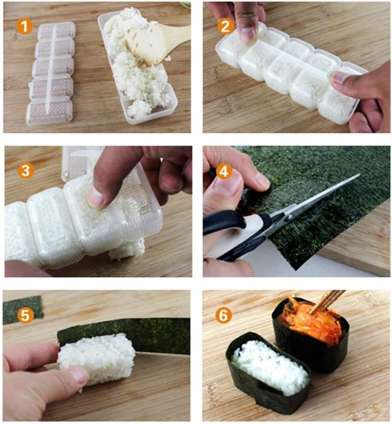 Rice Ball Mold Sushi Mold Japanese Nigiri Sushi Mold Rice Ball Non-stick Pressure Storage Box Lunch Box Lunch Tool DIY Kitchen