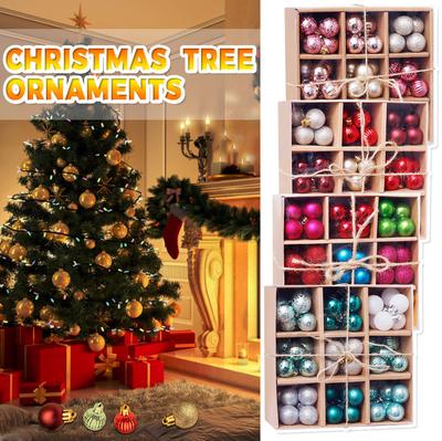 99PCS Christmas Ball Baubles Party  Tree Decorations Hanging Ornament Decor