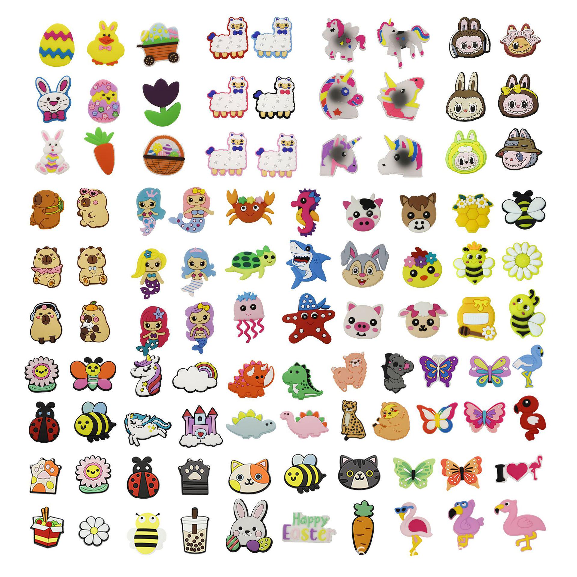 Мультяшные Цветочные Украшения для Обуви: Милые DIY украшения для кроксов