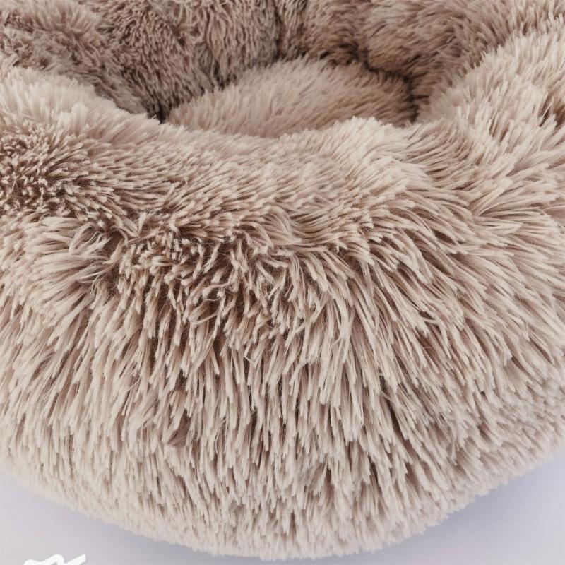 Cat Bed for Indoor Cat Winter Soft Round Sofa Bed Handmade for Small Kitten