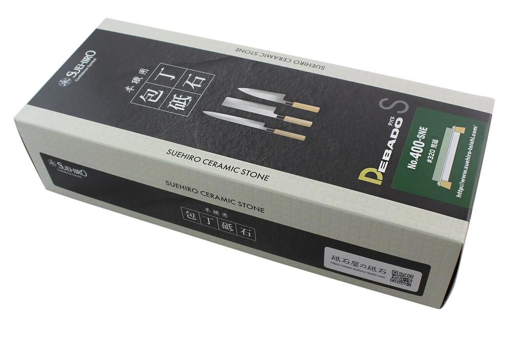 Suehiro Knife Medium Coarse Whetstone, Grit, #320, Debado, No.400-SNE, Non-Absorbent