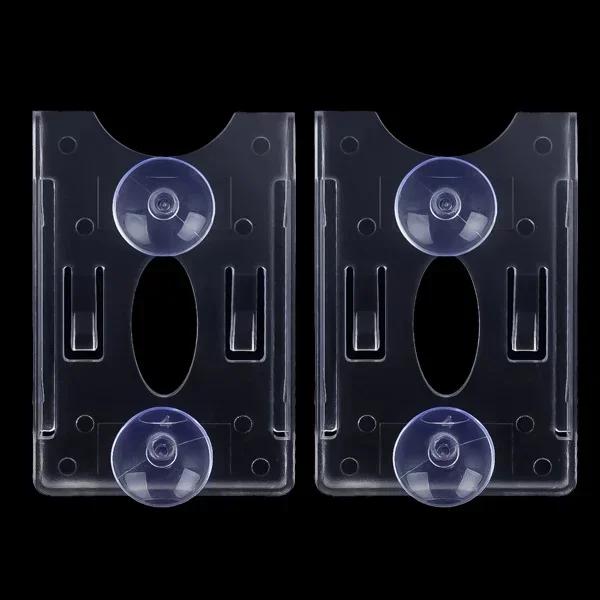 Car Card Sleeve Parking Ticket Suction Cup Clip Holder Auto Fastener Windscreen Park Card Organizer Stickers ID IC Clip Covers