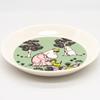 Moomin Arabia Classic Loving Care 19cm Diameter [Official Import] Plate, Green, Approx.