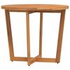 Garden Dining Table Round Ø90 x 75 cm Solid Acacia Wood