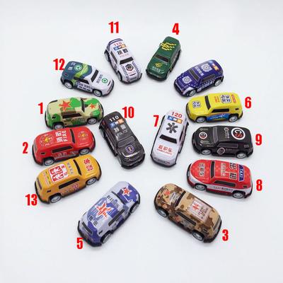 Mini Metal Sheet Mixed Microcar Pickups Off-road Vehicles Multiple Military Vehicles Sports Cars Toy Model -1pcs