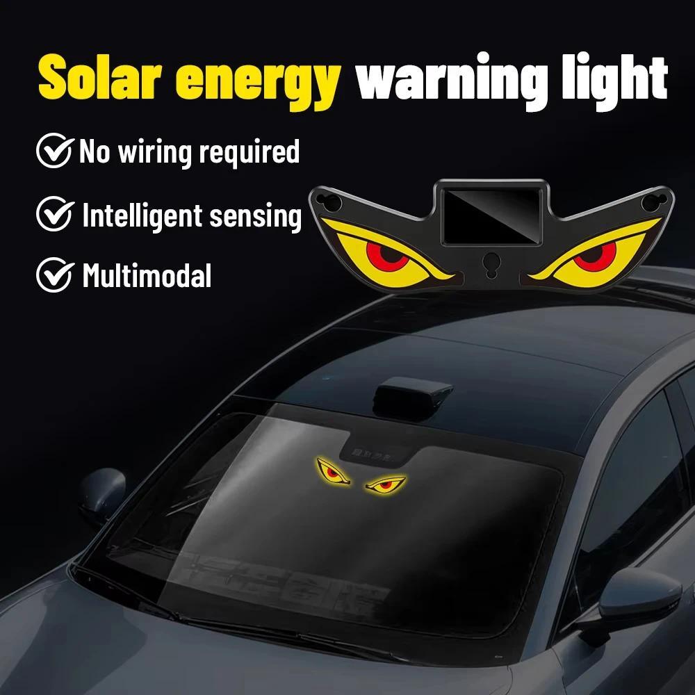 Wiederaufladbare Böser Blick Auto-Licht USB Typ C Saugnapfhalter Dynamische LED-Atmosphärenlampe