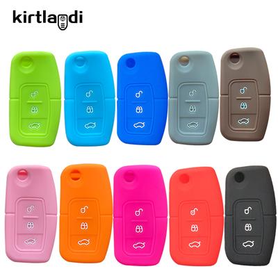 Filp Folding Key Cover Case for Ford Fiesta Focus 2 C-Max Ecosport S-Max Fusion Mondeo Remote Control Case Keychain Accessories