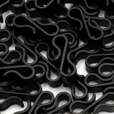 120 Pieces Plastic Gutter Clips for Organizing Outdoor Lights and Electrical Cables Plastic S Shaped Hanging Hooks