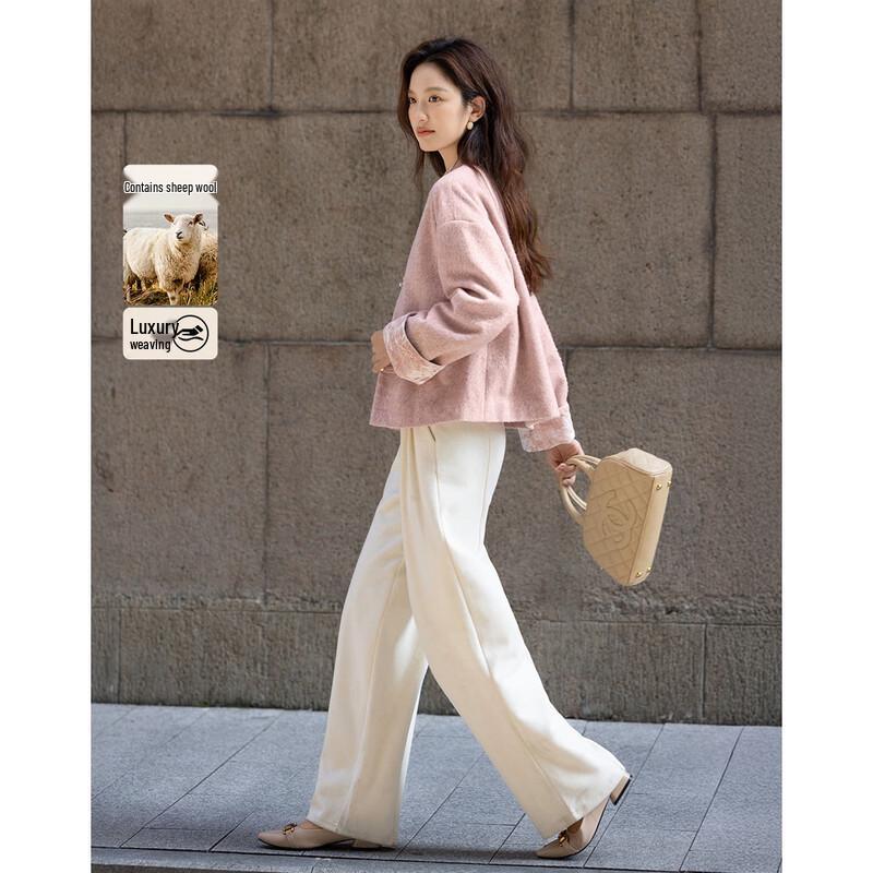 Demana Women s Winter Chinese Style Stand Collar Velvet Splice Short Coat L