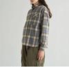 NANGA Faded Plaid Camp Shirt (Women's) M/GRAY
