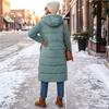 Women's Casual Long Sleeve Hooded Jacket Color Outerwear for Everyday Wear