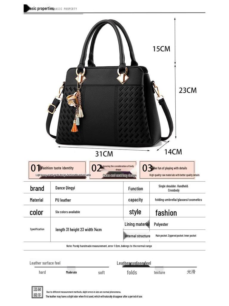 2022 Herbst/Winter Damen Handtasche mit großer Kapazität: Stilvolle Schulter- & Umhängetasche für Mütter mittleren Alters