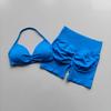 Yoga Set for Women, Breathable Quick-Dry Fitness Training Wear, Beautiful Back Design, Supportive Bra, High-Waisted Butt-Lifting Shorts for Summer