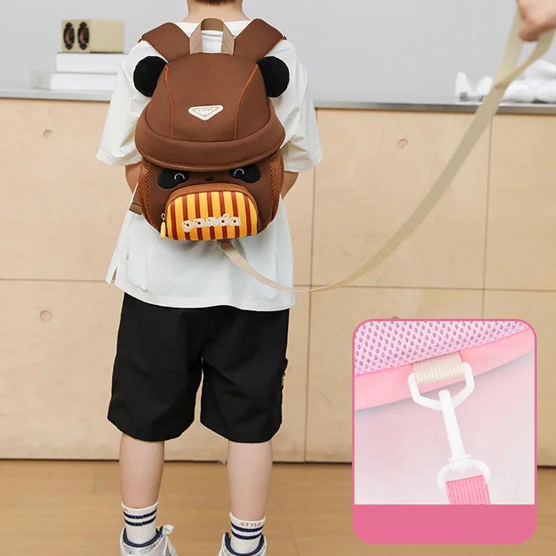 New Cute Panda Kindergarten Schoolbag for Girls Children's Bag Primary Boys School Bag Kawaii Backpack