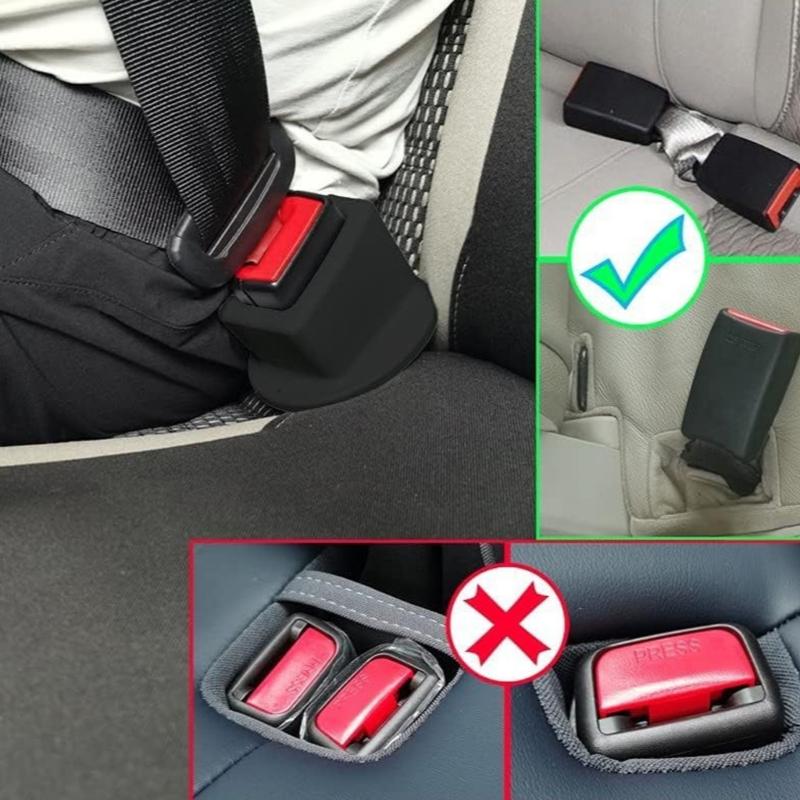 Multiple Vehicle Seat Belt Clip Holder Secure Lock Stabilizer Plastic Security Enhancer Easy Installation For Car Safety
