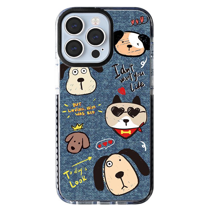 

Чехол Zhitai 16Pro для iPhone 14/15, Черный круг, Двухцветный, Смешной 13, Противоударный, Совместим с 11Pro/Max, 7/8 iPhone 16 Pro Max