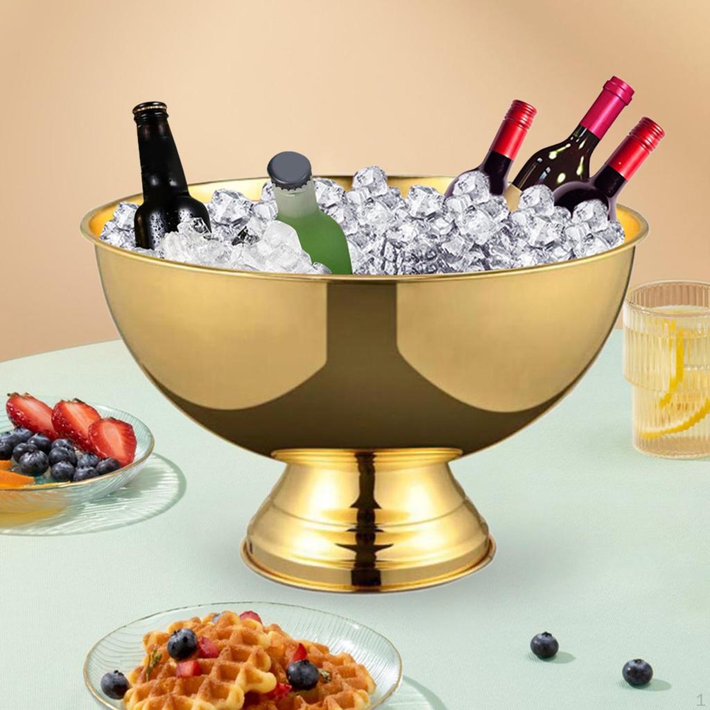 Beverage Chilling Tub Fashion Portable Durable Drink Chiller Champagne Bowl Ice Bucket for