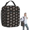 Hasbulla Magomedov Heart Collage Insulated Lunch Bag for Women Kids Portable Food Boxes Thermal Lunch Box Tote