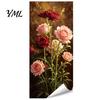Skraldespandsklistermærker Vandtætte Blomsterklistermærker Blomsterklistermærker, Selv?Klistermærker til skraldespand, Vintage mønster Dekoration Aftageligt Klistermærke til Udendørs Udendørs