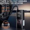 Portable 5000A Jump Starter with Air Compressor, 160PSI Auto-Shutoff Inflator, LED Light, 12V Car Battery Jumper Box with Cables