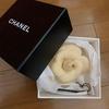 Used Camellia Corsage Brooch White