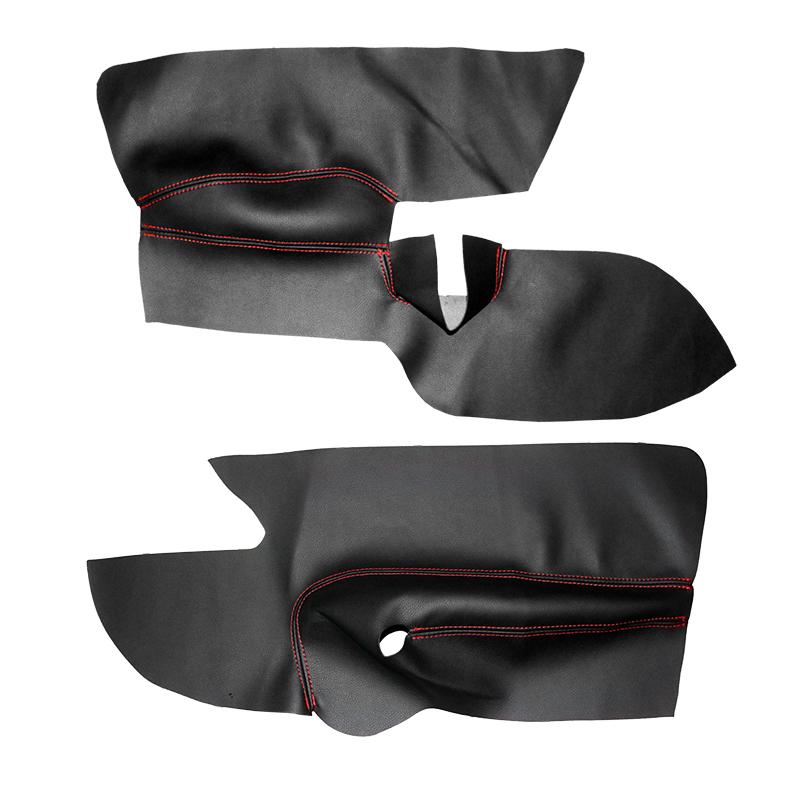 Rivestimento per pannello porta in pelle microfibra per guida a sinistra per VW Golf 5 Jetta 2005 - 2009, adesivo per rivestimento del pannello del bracciolo della portiera dell'auto.