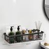 Wall Mounted Bathroom Shelf Shampoo Cosmetic Storage Rack Brushed Gold Storage Organizer Rack Soap Cosmetic Shelf Household Item
