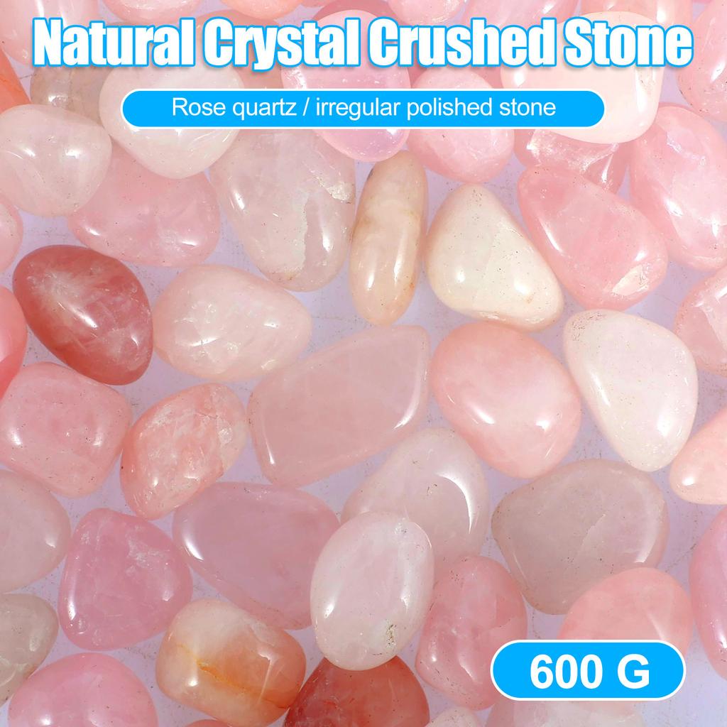 Natural Crystal Stones Irregular Polished Crystal Chips Bulk Crystals Gemstones Chips Vase Filler Decorative Stone for Fish Tank